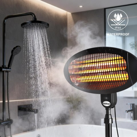 Ogrzewacz Tarasowy Elektryczny 2000W Bauerkraft Promiennik