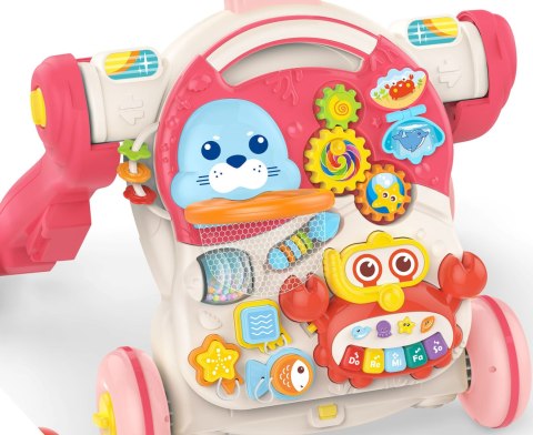 Jeździk Interaktywny 4w1 WOOPIE – Pchacz, Hulajnoga, Stolik Edukacyjny Dla Dzieci