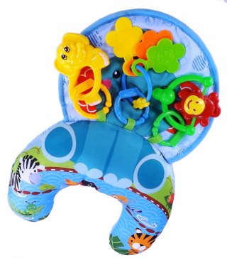 Poduszka Stabilizacyjna Wałek Grzechotki Słonik Niebieska – Huanger