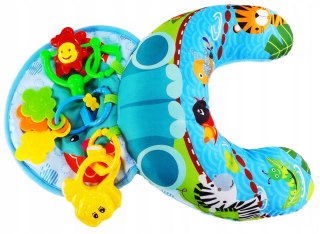 Poduszka Stabilizacyjna Wałek Grzechotki Słonik Niebieska – Huanger