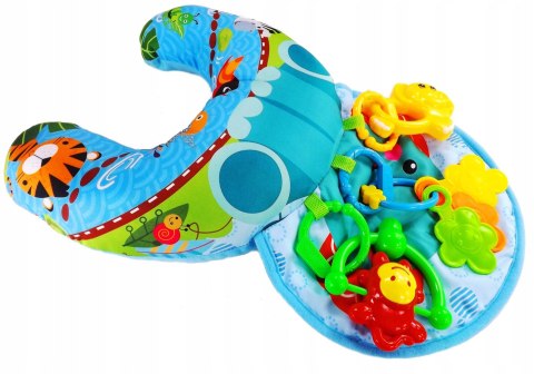 Poduszka Stabilizacyjna Wałek Grzechotki Słonik Niebieska – Huanger