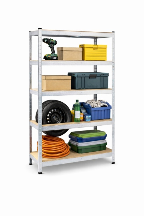 Regał Metalowy Magazynowy Plonos 150 x 75 x 30 Cm – Stabilny, Regulowany