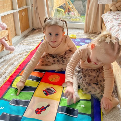 Mata Muzyczna Pianinko Woopie Interaktywna Dla Dzieci 10 Klawiszy