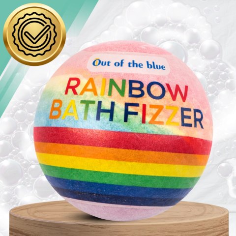 Kula do kąpieli Rainbow musująca 180g tęczowa lawenda dzieci