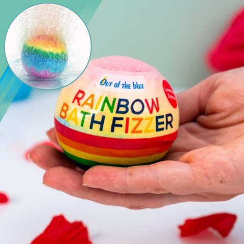 Kula do kąpieli Rainbow musująca 180g tęczowa lawenda dzieci