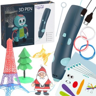 Długopis 3D Woopie Drukarka 3D Dla Dzieci Bezpieczny Wkład USB Szablony