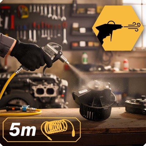 Zestaw Narzędzi Pneumatycznych 18w1 Humberg Do Kompresora Wąż Pistolety