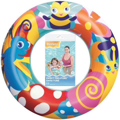 Kółko Dmuchane do Pływania 56 cm (3-6 lat) – Model Bestway 36013 Łąka