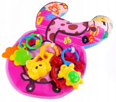 Wałek Poduszka Stabilizacyjna Grzechotki Żyrafa Różowa – Huanger