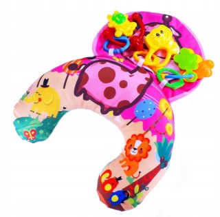 Wałek Poduszka Stabilizacyjna Grzechotki Żyrafa Różowa – Huanger