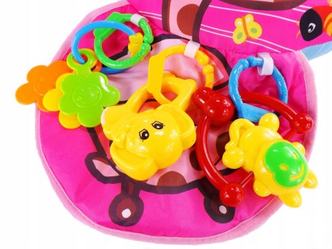 Wałek Poduszka Stabilizacyjna Grzechotki Żyrafa Różowa – Huanger