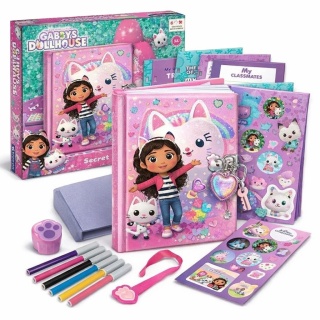Sekretny Pamiętnik Koci Domek Gabby Clementoni Zestaw Kreatywny DIY 6+
