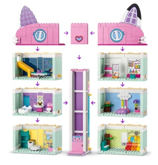 LEGO 10788 Koci Domek Gabi Gabby's Dollhouse Domek 498el 4+