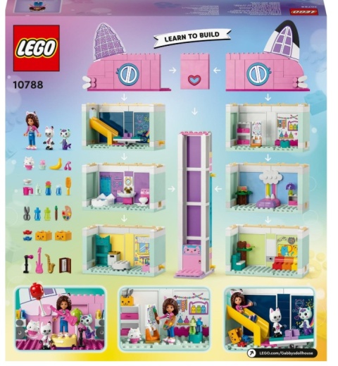 LEGO 10788 Koci Domek Gabi Gabby's Dollhouse Domek 498el 4+
