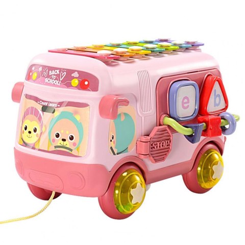 Interaktywny Autobus Z Sorterem, Cymbałkami I Grzechotkami – Zabawka Edukacyjna