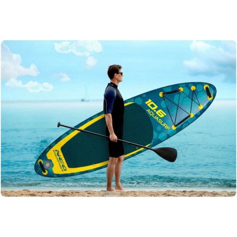 Deska SUP pompowana 320 x 84 x 15 cm Aquasurf paddle board zestaw 140 kg
