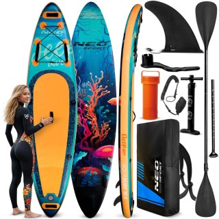 Deska SUP Aquasurf 320 cm pompowana zestaw wiosło plecak leash