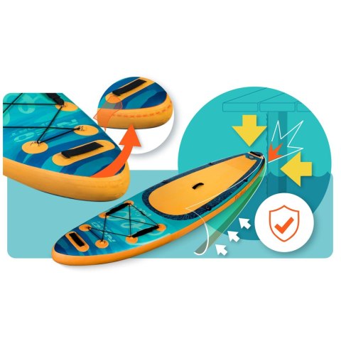 Deska SUP Aquasurf 320 cm pompowana zestaw wiosło plecak leash