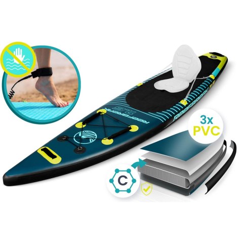 Deska SUP pompowana 350 x 81 x 15 cm Reefbreak paddle board zestaw 150 kg