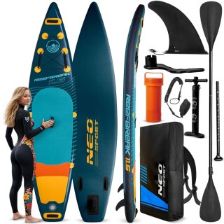 Deska SUP pompowana 350 x 81 x 15 cm Reefbreak paddle board 150 kg Neo