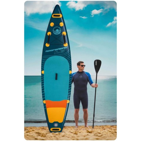 Deska SUP pompowana 350 x 81 x 15 cm Reefbreak paddle board 150 kg Neo