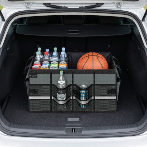 Organizer Do Bagażnika 64L Bauerkraft Torba Samochodowa Szara