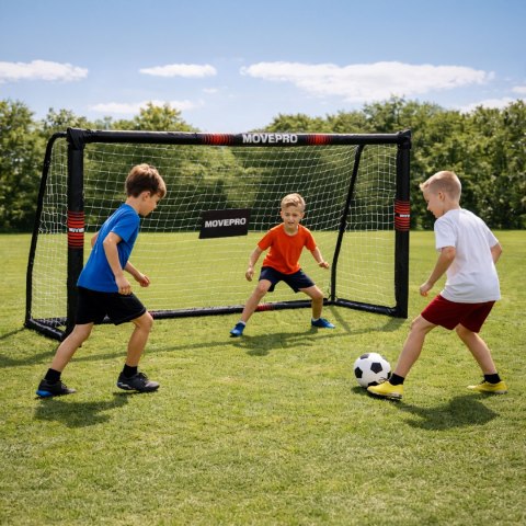 Bramka Piłkarska 240x160 cm MOVEPRO Stalowa Ogrodowa Trening