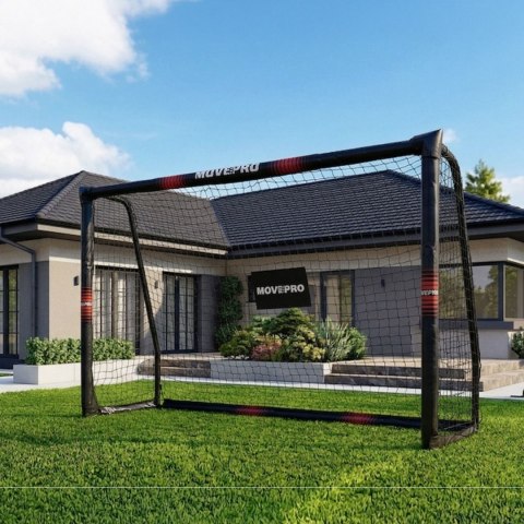 Bramka Piłkarska 240x160 cm MOVEPRO Stalowa Ogrodowa Trening