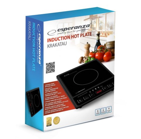 Esperanza Kuchenka Indukcyjna Krakatau EKH011 - Przenośna, Wydajna i Nowoczesna
