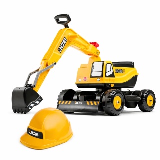 Jeździk koparka FALK JCB dla dzieci kask 360° schowek 3-7 lat