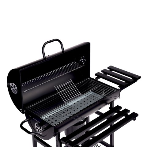 Grill węglowy ogrodowy z pokrywą Garden termometr duży ruszt półki kółka