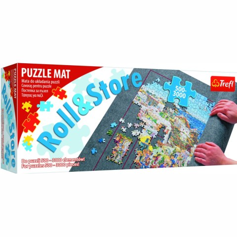 Mata Do Układania Puzzli 500-3000 Elementów Trefl – Filcowa, Z Tubą