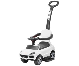 Jeździk Porsche Cayenne Milly Mally pchacz auto 3w1 rączka Biały
