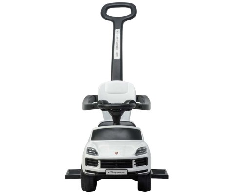 Jeździk Porsche Cayenne Milly Mally pchacz auto 3w1 rączka Biały