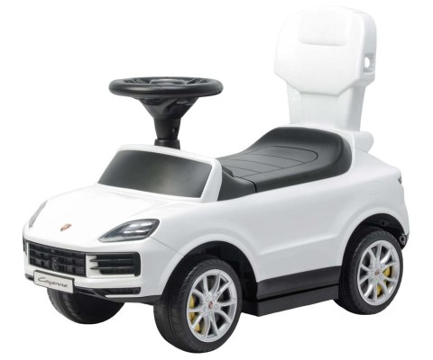 Jeździk Porsche Cayenne Milly Mally pchacz auto 3w1 rączka Biały
