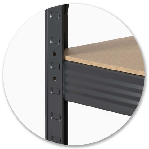 Regał metalowy warsztatowy 180x100x60 Humberg stół 825 kg MDF