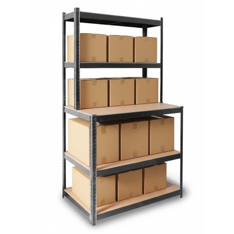 Regał metalowy warsztatowy 180x100x60 Humberg stół 825 kg MDF