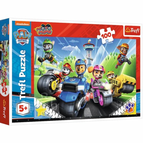 Puzzle Psi Patrol Ekipa Na Motorach 100 Elementów Trefl 16430