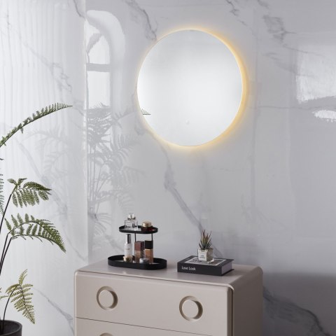 Lustro łazienkowe LED 60 cm okrągłe dotykowe 3 barwy ModernHome