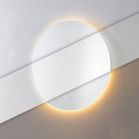 Lustro łazienkowe LED 60 cm okrągłe dotykowe 3 barwy ModernHome