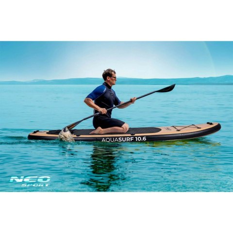 Deska SUP Aquasurf 320 x 84 x 15 cm pompowana zestaw wiosło plecak EVA
