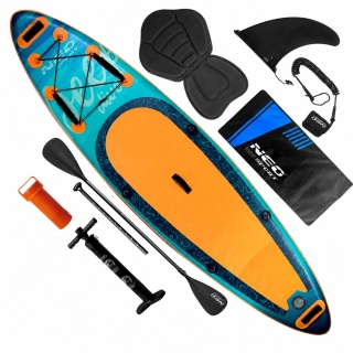 Deska SUP Aquasurf 320 cm pompowana zestaw wiosło plecak leash