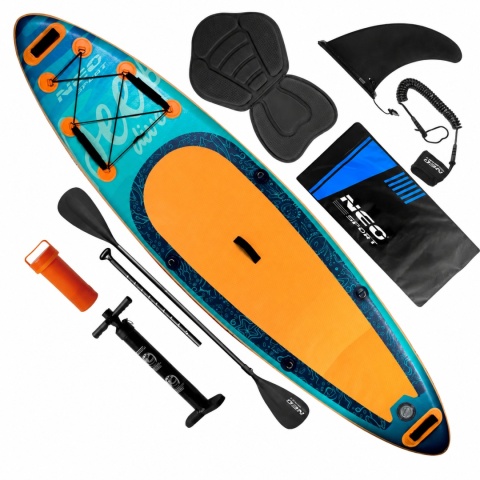 Deska SUP Aquasurf 320 cm pompowana zestaw wiosło plecak leash