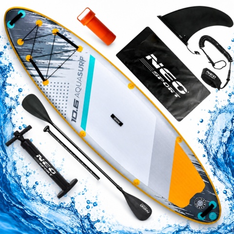 Deska SUP pompowana 320 x 84 x 15 cm Aquasurf paddle board 140 kg Neo
