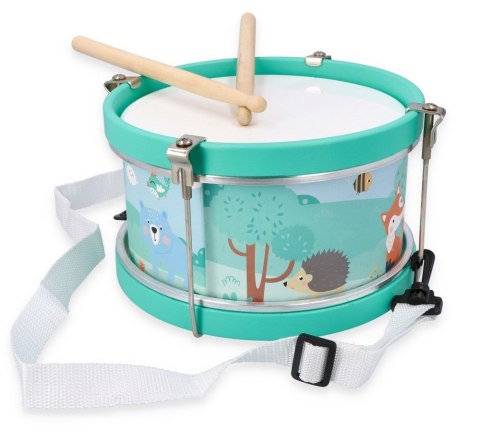 Bębenek Drewniany Dla Dziecka Leśne Zwierzęta Adam Toys 22 cm