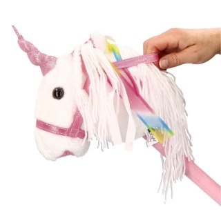 Hobby Horse Jednorożec Bianco na Patyku z Dźwiękiem Konik Zabawka