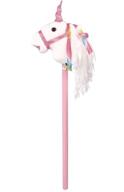 Hobby Horse Jednorożec Bianco na Patyku z Dźwiękiem Konik Zabawka