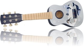 Gitara Drewniana Dla Dzieci Arktyczne Zwierzątka 6 Strun 53 cm