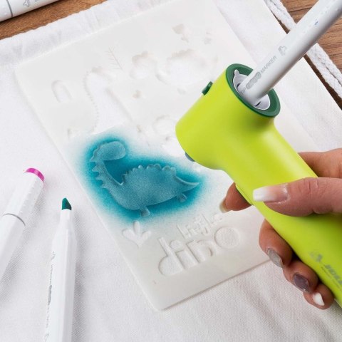 Airbrush Textile Zestaw Do Malowania Zdobienia Tkanin Aerograf Dla Dzieci
