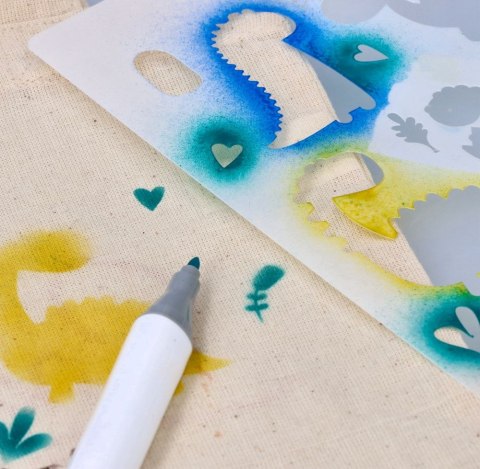 Airbrush Textile Zestaw Do Malowania Zdobienia Tkanin Aerograf Dla Dzieci